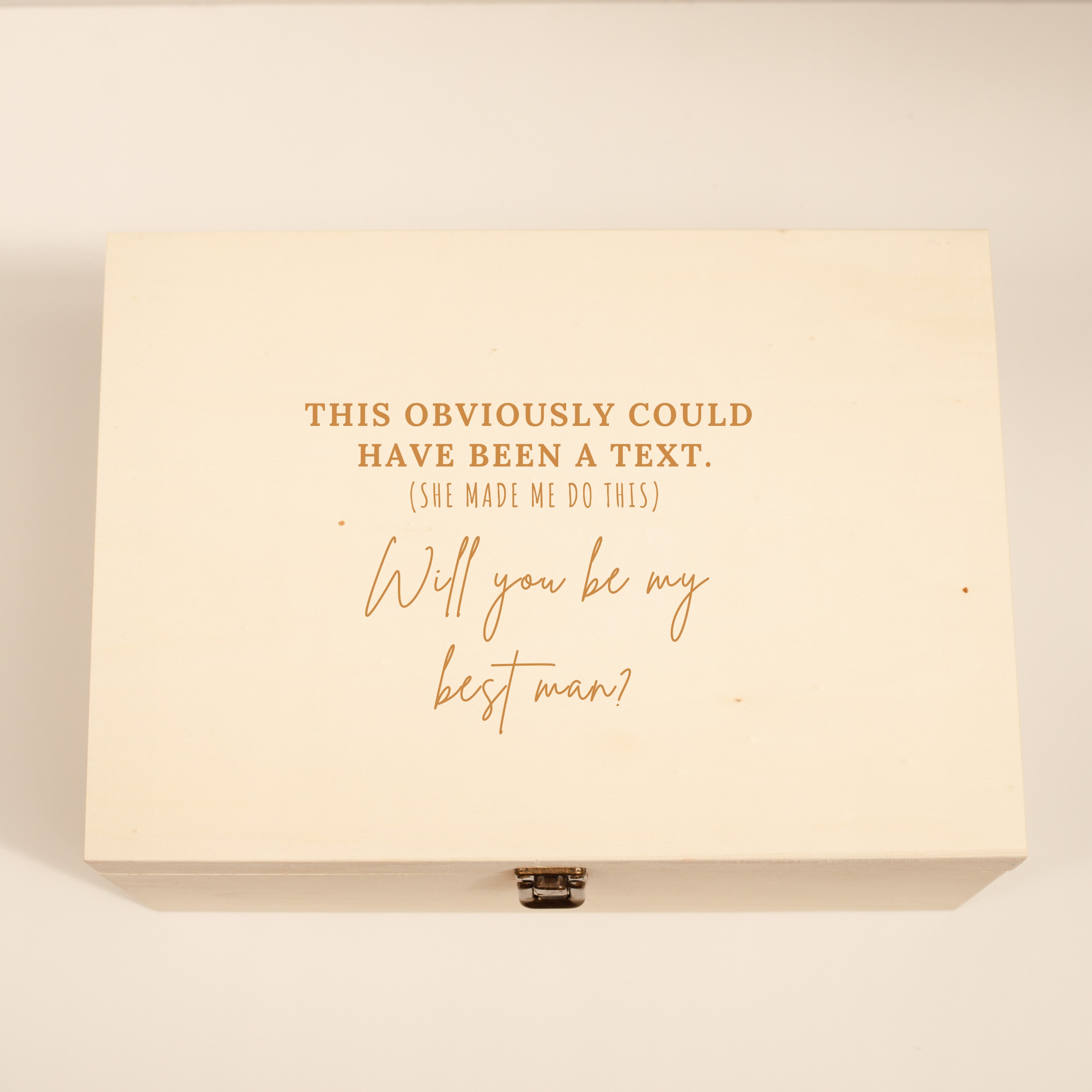 Best Man Proposal Box