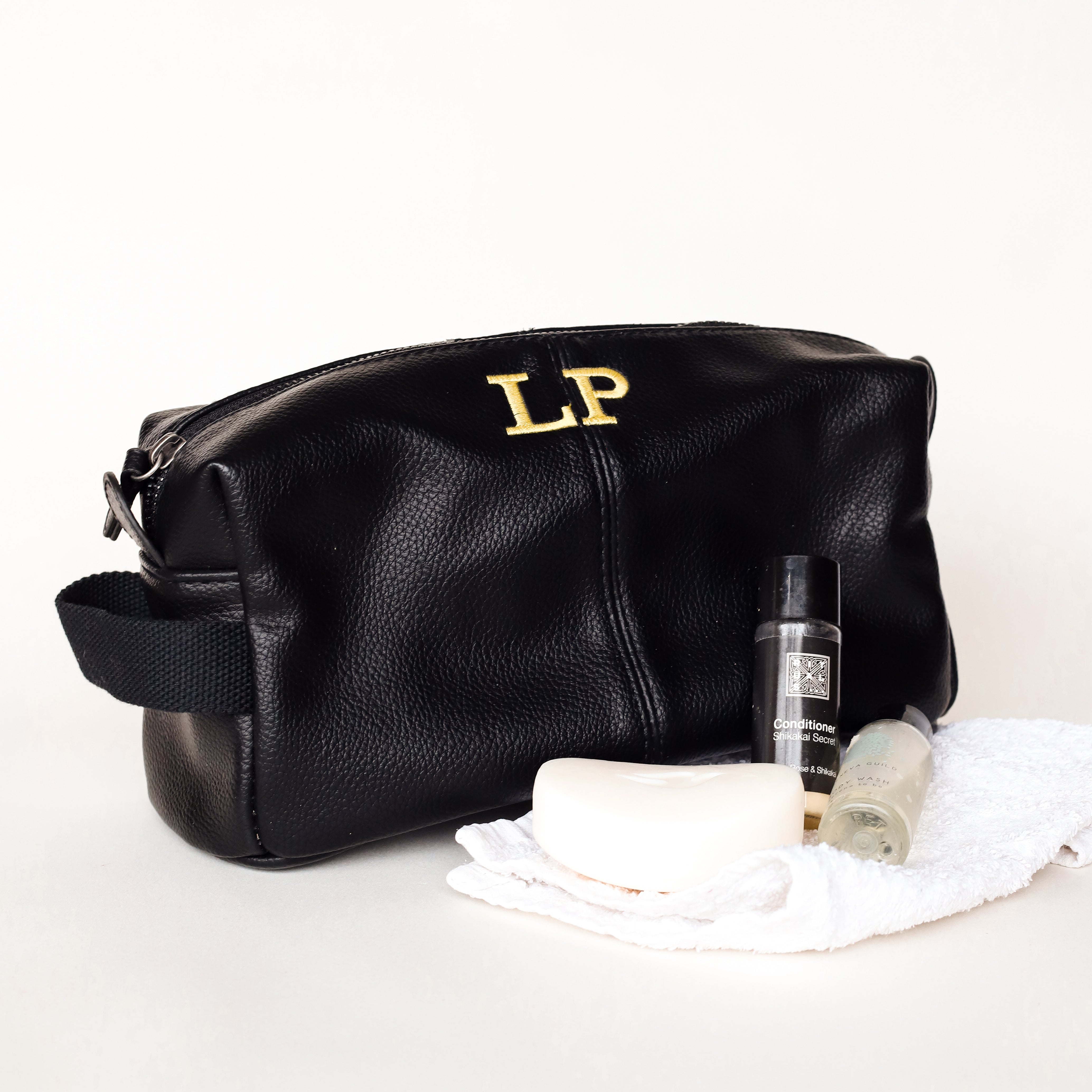 Leather Look Toiletry Bag