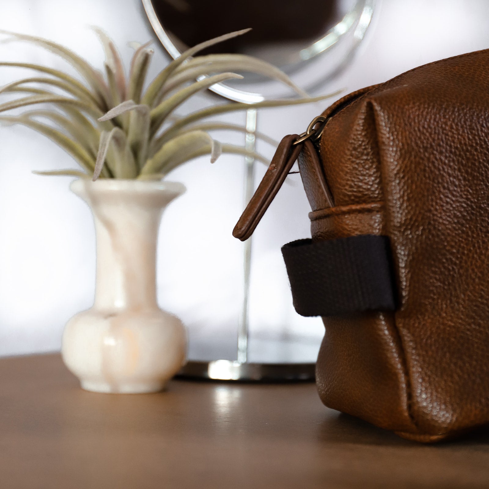 Leather Look Toiletry Bag
