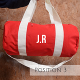 Red Personalised Gym Bag - TreasurePersonalisedGifts