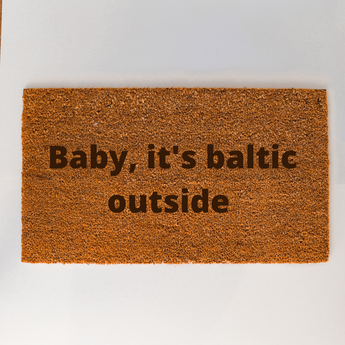 baby it's baltic outside doormat 