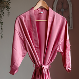Pink Satin Robe