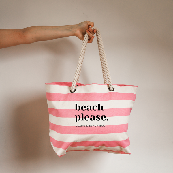 beach please beach bag
