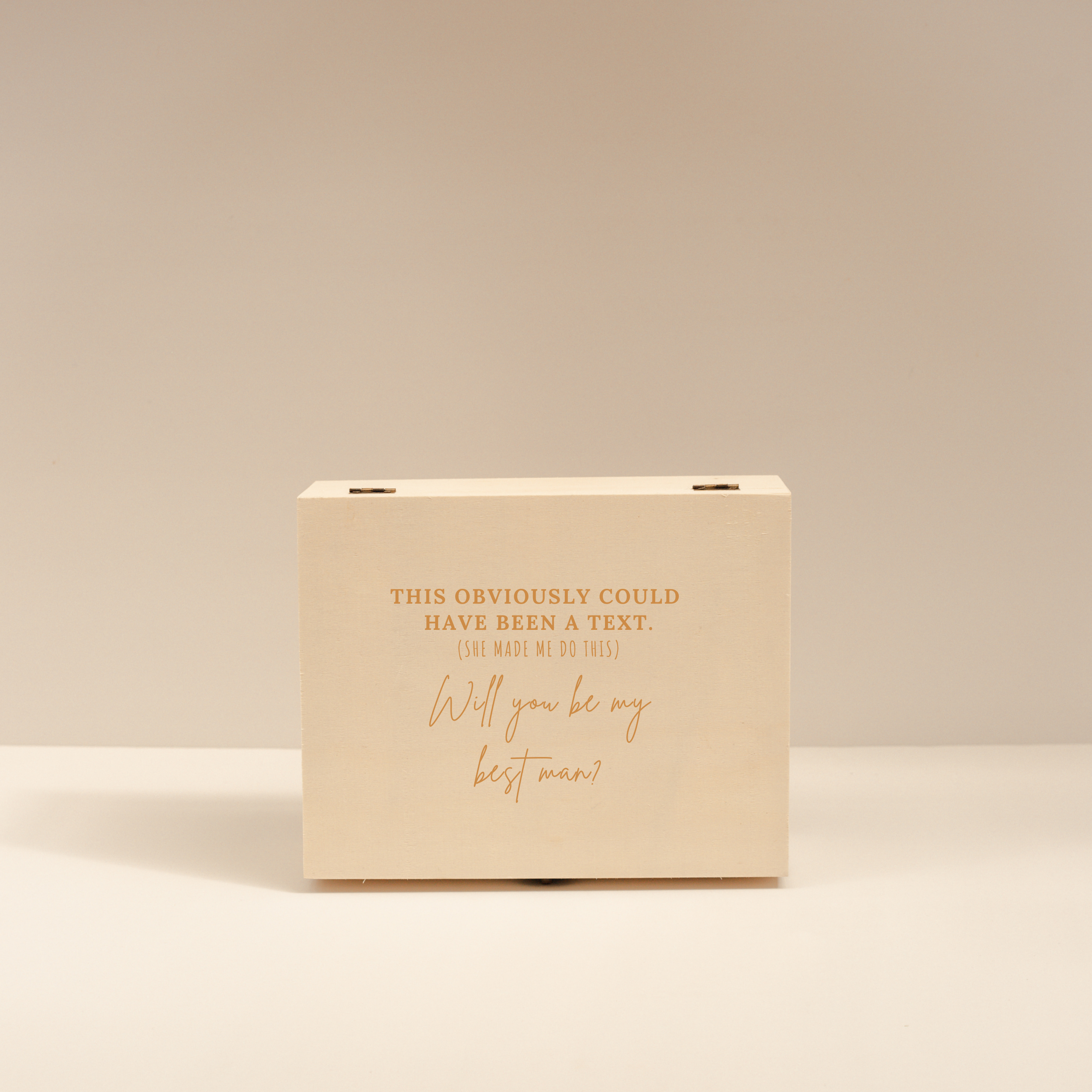 Best Man Proposal Box