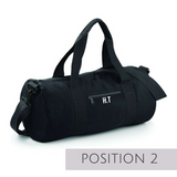 Black Personalised Gym Bag 