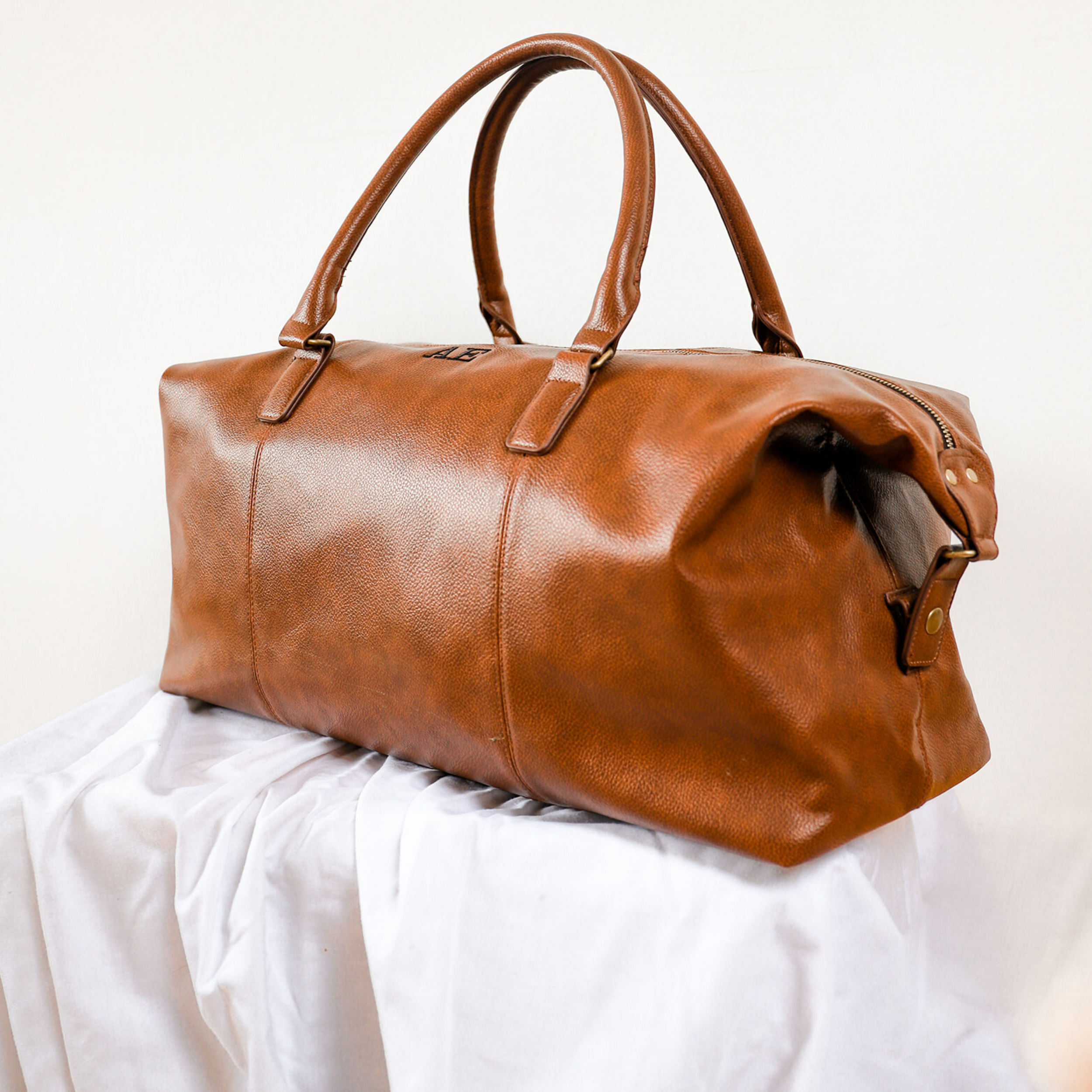 Personalised Tan Weekender