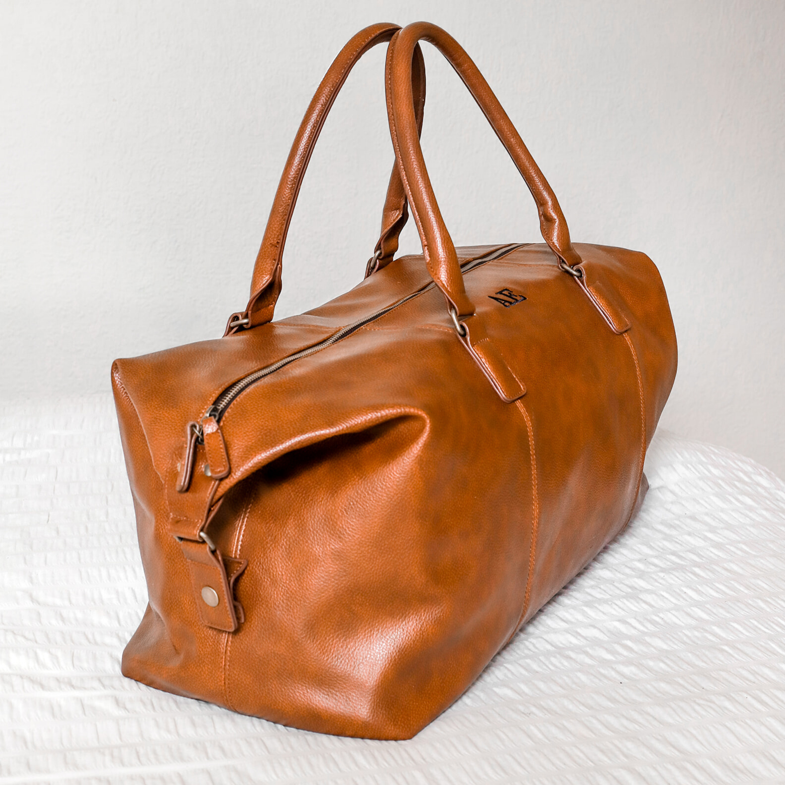 Personalised Tan Weekender