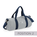 Grey Personalised Gym Bag - TreasurePersonalisedGifts