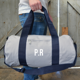 Grey Personalised Gym Bag - TreasurePersonalisedGifts