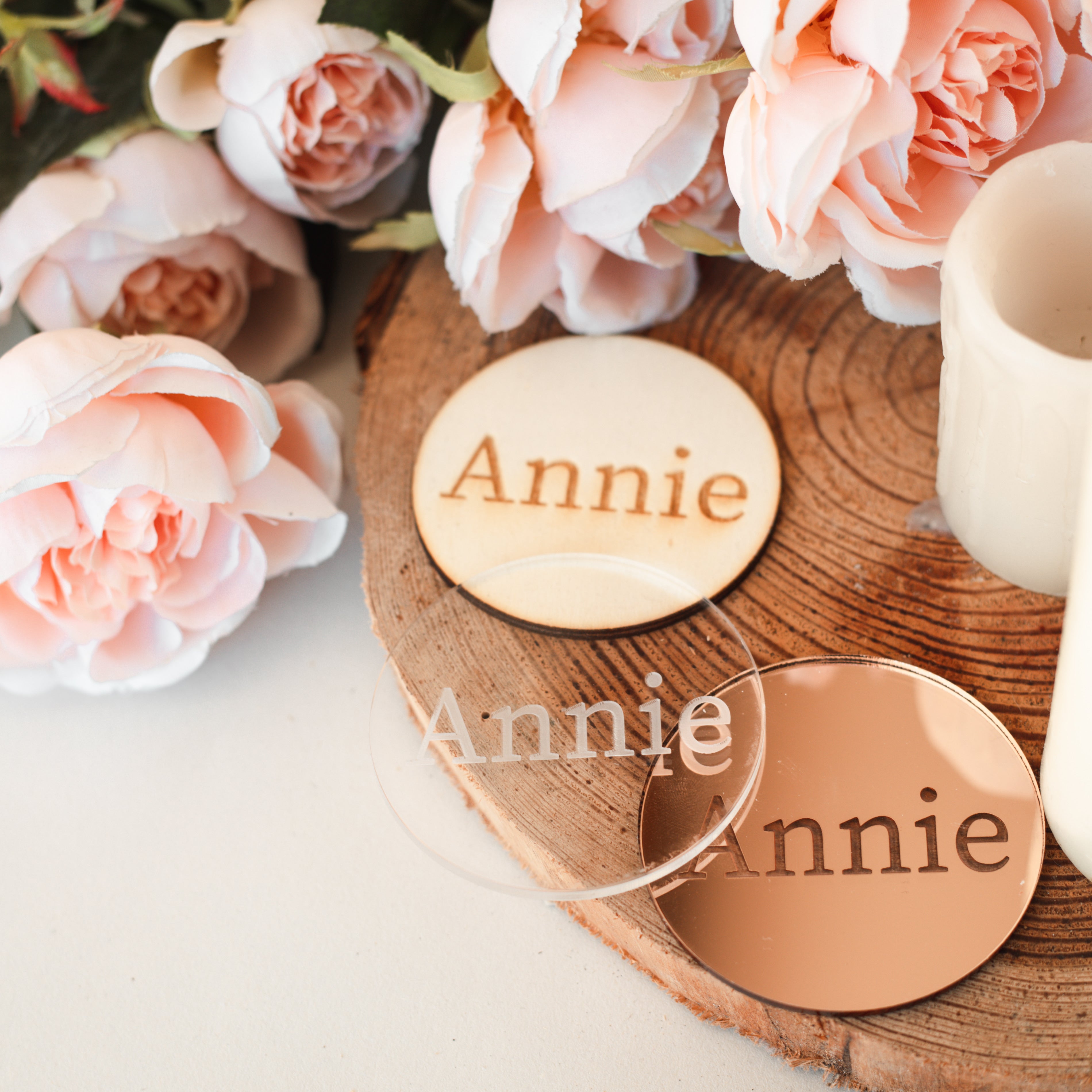 Mirrored Placecards