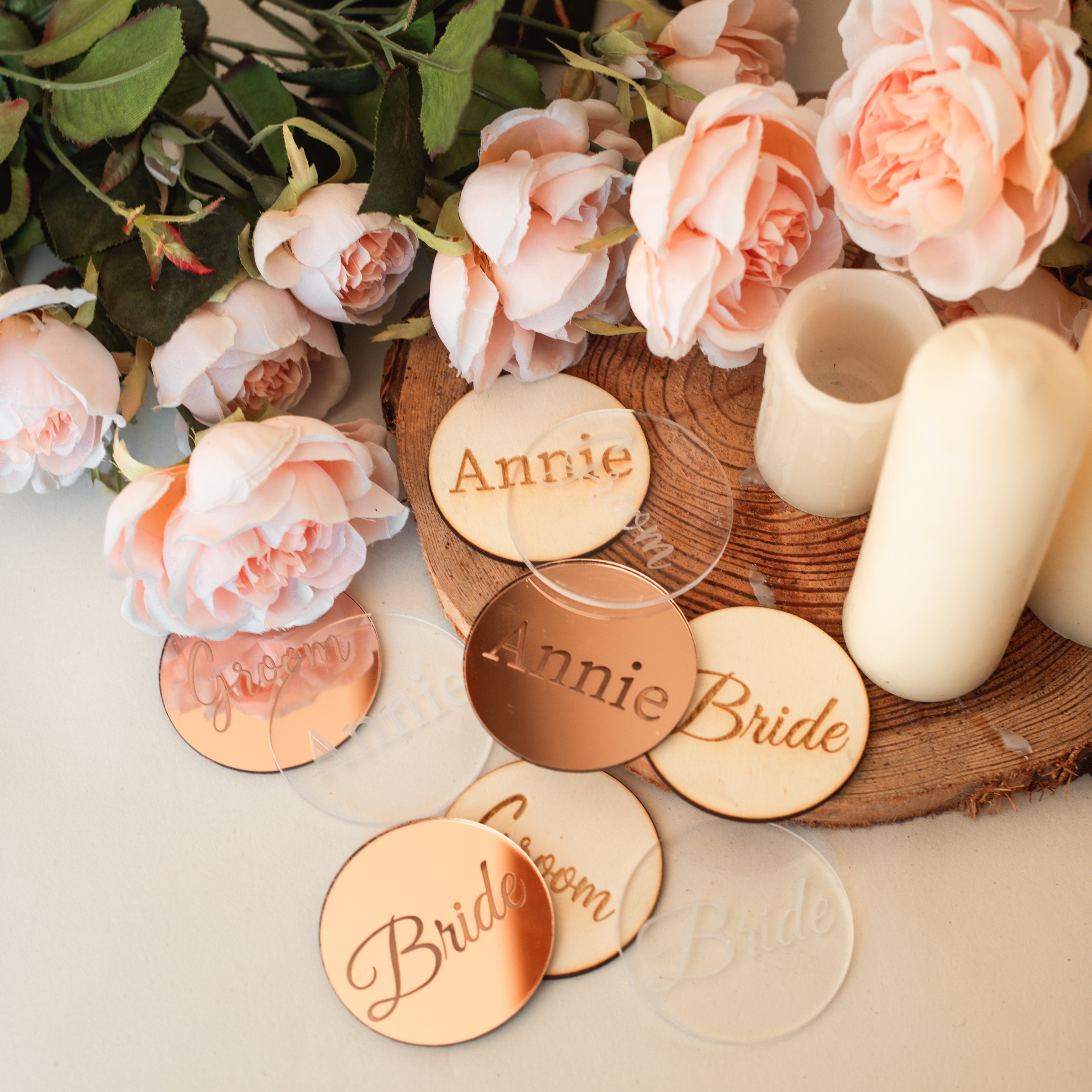Clear Acrylic Placecards