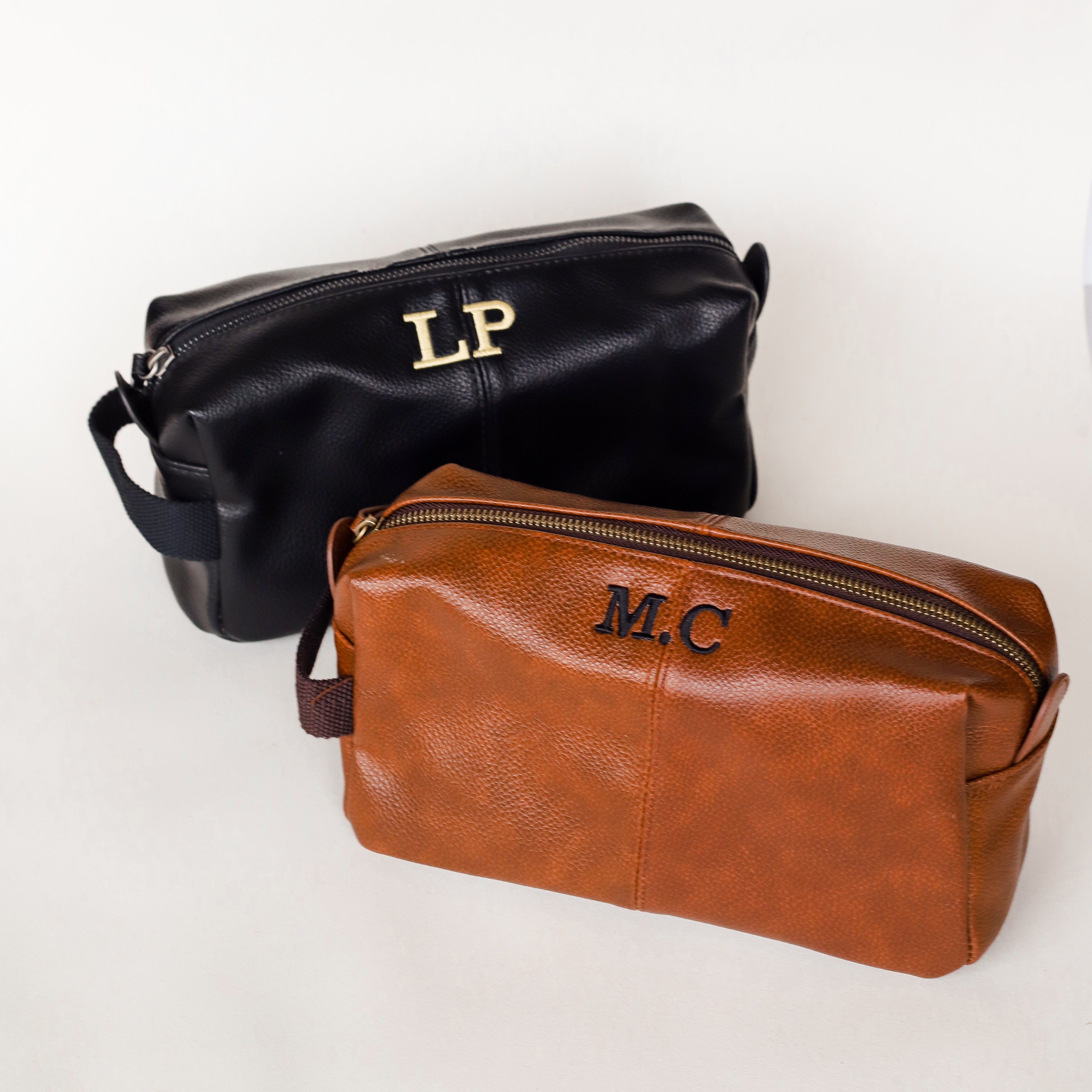 Leather Look Toiletry Bag