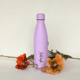 Personalised Metal Water Bottle - Lilac