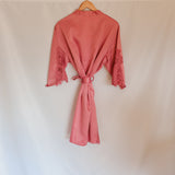Pink Satin Robe