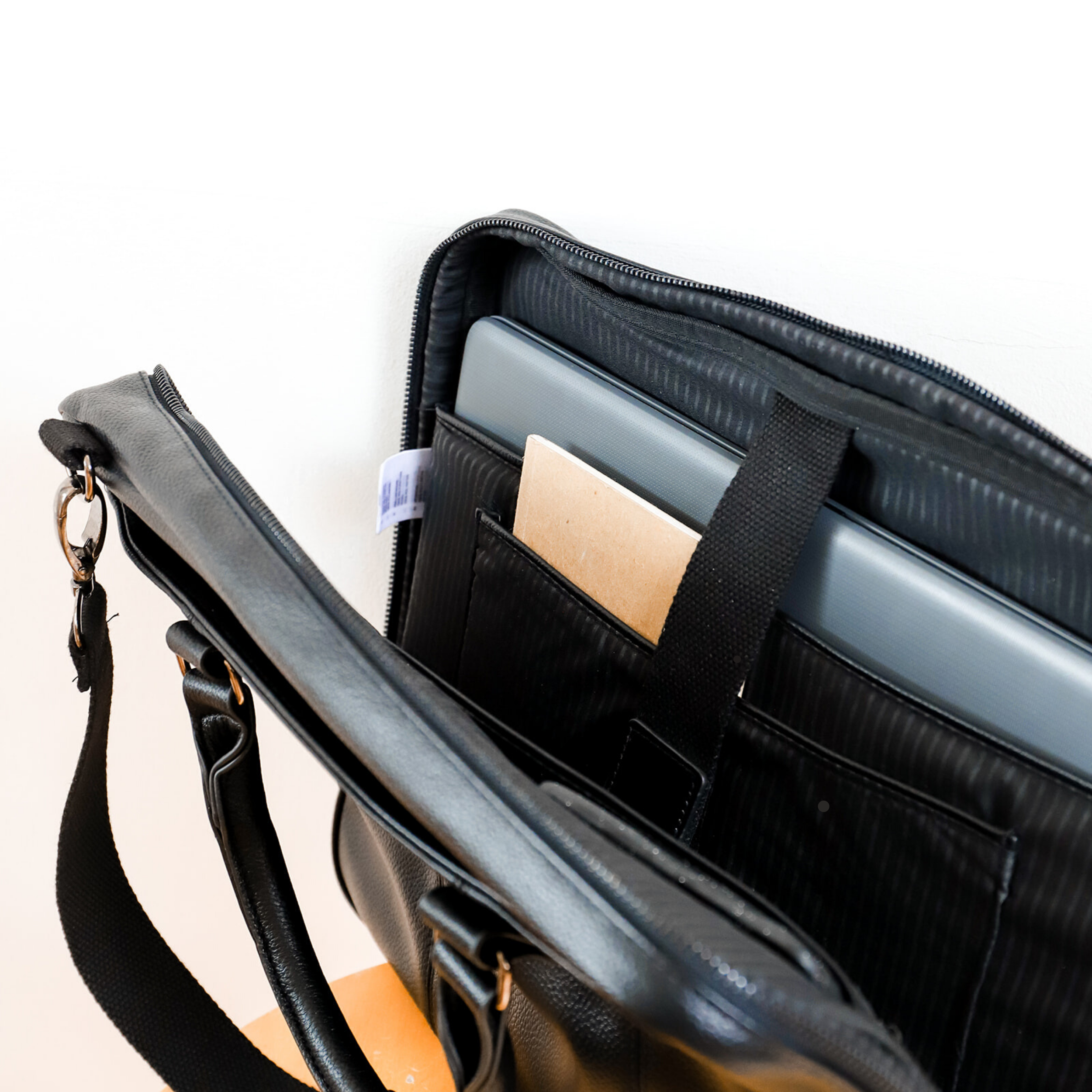 Faux Leather Laptop Bag 