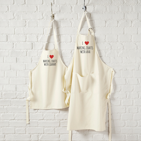 Matching Crafting Aprons - TreasurePersonalisedGifts