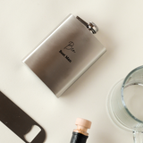 Hip Flask with Wedding Title