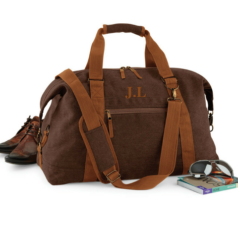 Personalised Vintage Brown Bag - TreasurePersonalisedGifts