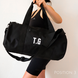 Black Personalised Gym Bag
