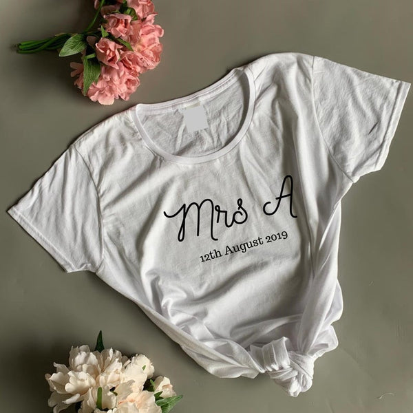 Mrs Personalised T-Shirt